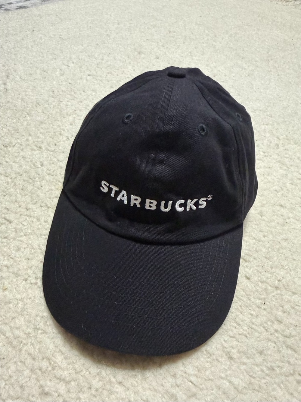 Starbucks Coffee Black Embroidered Logo Baseball Cap Hat